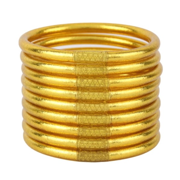 Budha girl bangles- Set of 9 GOLD - Picture 1 of 4